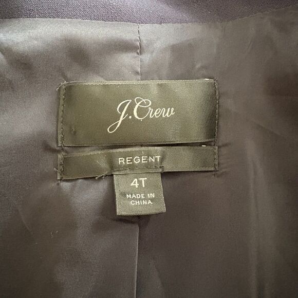J. Crew Women's Regent Blazer Navy Blue Classic Preppy One Button Size 4 Tall - Picture 4 of 6